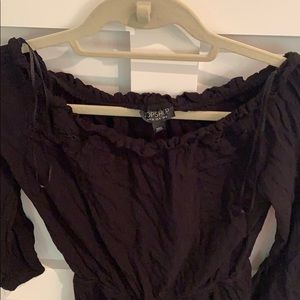 Topshop shorts romper black US 4